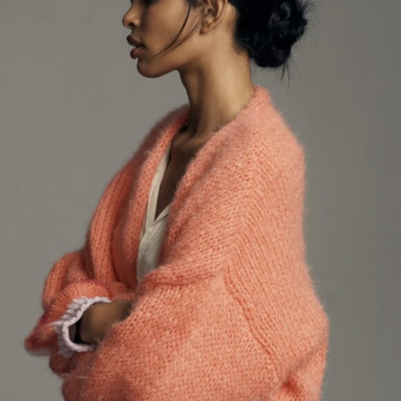 💕 By Anthropologie Stripe-Sleeve Cardigan Sweater - Picture 5 of 10